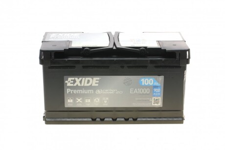 АКБ 6СТ-100 R+ (пт900) (необслуж) Premium EXIDE EA1000