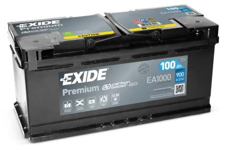 АКБ 6СТ-100 R+ (пт900) (необслуж) Premium Exide EXIDE EA1000