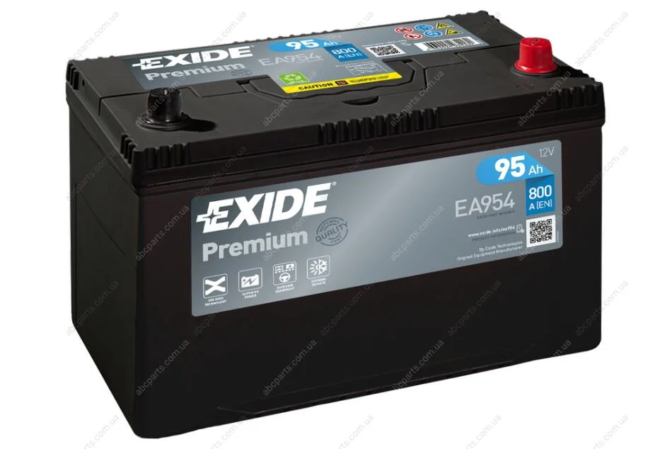 АКБ 6СТ-95 R+ (пт800) (необслуг) Asia Premium Exide EXIDE EA954 (фото 1)