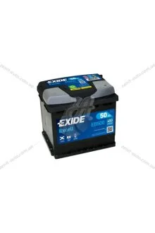 АКБ 6СТ-50 R+ (пт450) (необслуж) EXCELL Exide EXIDE EB500