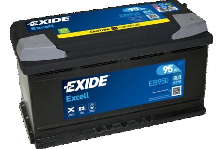 АКБ 6СТ-95 R+ (пт800) (необслуж) EXCELL EXIDE EB950