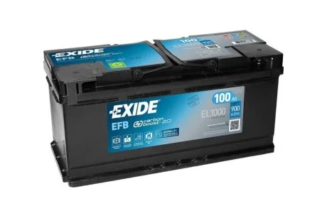 АКБ 6СТ-100 R+ (пт900) (необслуж) EFB Exide (Start/Stop) EXIDE EL1000