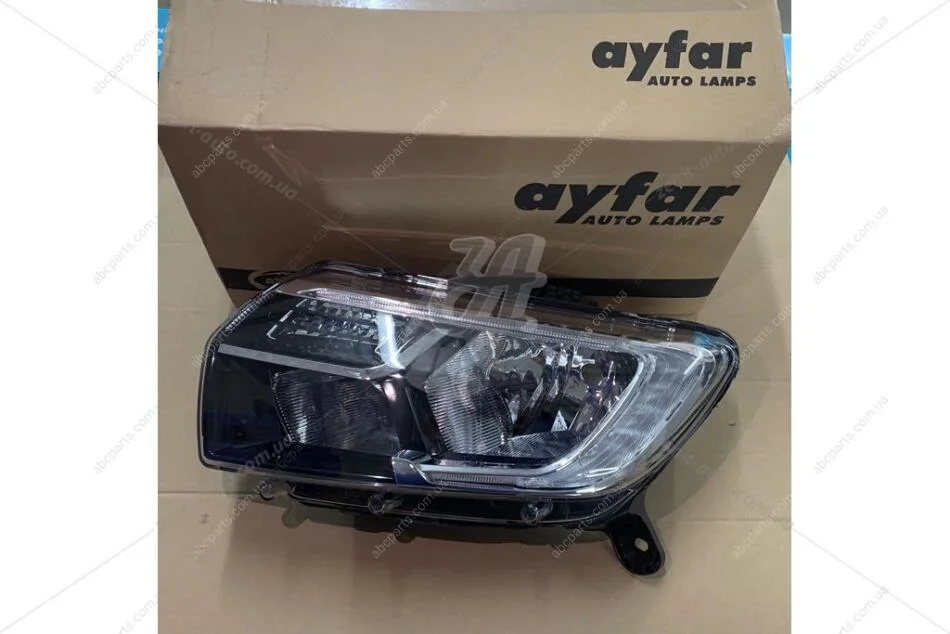 Фара передняя левая (AYFAR) LED, мех. регулировка Renault Logan Sandero II (AYF-404535) EXXEL 'AYF-404535 (фото 1)