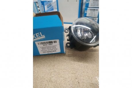 Фара противотуманная с лампой (H11,12V,55W) RENAULT LOGAN (04-), SANDERO (07-) EXXEL B030.14897