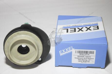 Опора амортизатора переднего с подшипником левая CITROEN NEMO (08-), FIAT FIORINO (225) (07-) EXXEL B030.33779