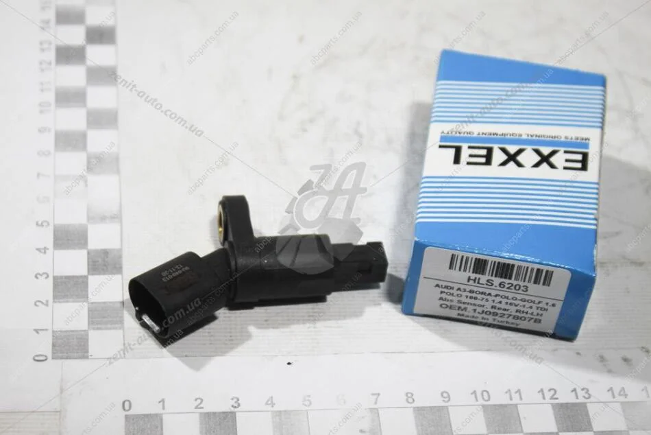 Датчик ABS зад. Audi A3 96-/Seat Toledo 99-/Skoda Octavia 98-/VW Caddy 96- EXXEL HLS.6203 (фото 1)