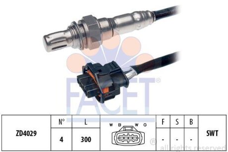 Датчик кисню (лямда-зонд) Opel Astra H (04-), Vectra B, C (96-) 1.8i (10.7136) FACET '107136