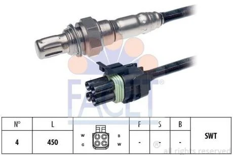 Датчик кислорода (лямбда-зонд) 2108 -2123 (0258005247) Facet FACET 10.8232
