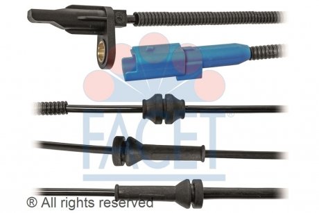 Датчик ABS Citroen C3 II, C-ELYSEE/ Peugeot 2008, 207, 208, 301 06- перед Л/Пр FACET 21.0025