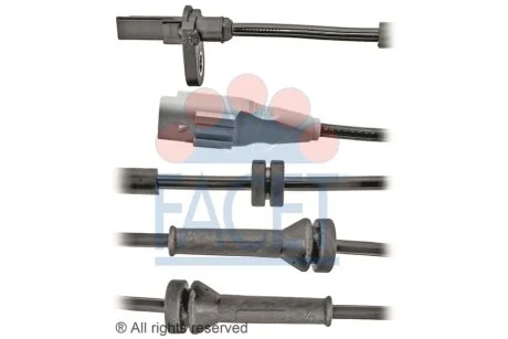 Датчик ABS Citroen BERLINGO/Peugeot 5008, PARTNER 06- задній Л/Пр Facet FACET 21.0096