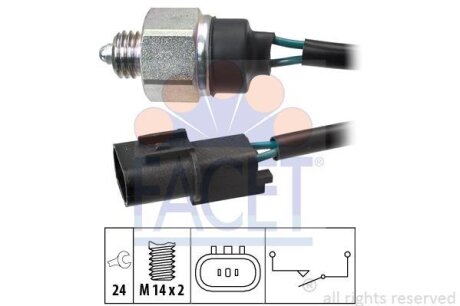 Датчик заднього ходу Hyundai SantaFe (01-) (7.6315) FACET '76315
