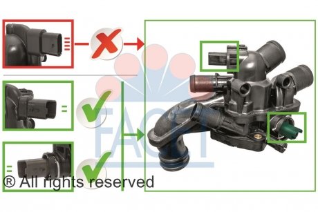 Термостат C4 09-13/308 07- 1.6 16v (107С) FACET 7.8927