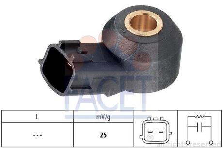 Датчик детонации Mazda 3 (13-), 6 (13-), CX-5 (12-), CX-30 (19-) 1.5, 2.0, 2.5 SkyActiv (9.3257) FACET '93257