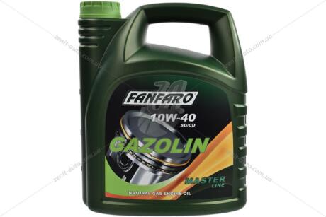 Олива моторна 10W-40 Gazolin API SG/CD, 4л, н/синт. Fanfaro FF6504-4
