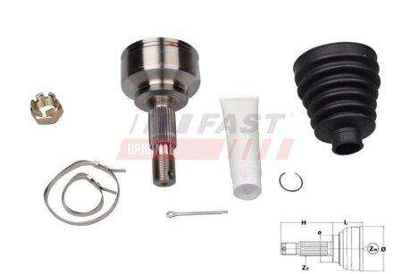 ШРКШ Fiat Scudo (07-) 1.6d FAST 'FT25090K
