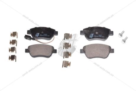 Колодки тормозные перед. с датчиком Fiat 500, Doblo (05-) FAST FT29124