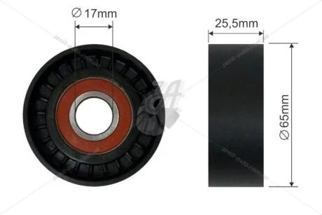 Ролик ременя генератора обводний Fiat Doblo 1.6mjtd, 2.0mjtd (09-) (+ас) Fast FAST FT44574