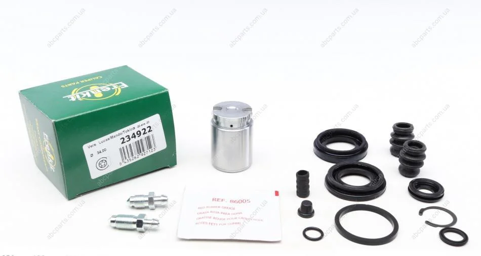 Ремкомплект супорту заднього Hyundai Elantra/Kia Cerato 95- (d=34mm)(+поршень) Frenkit FRENKIT 234922 (фото 1)