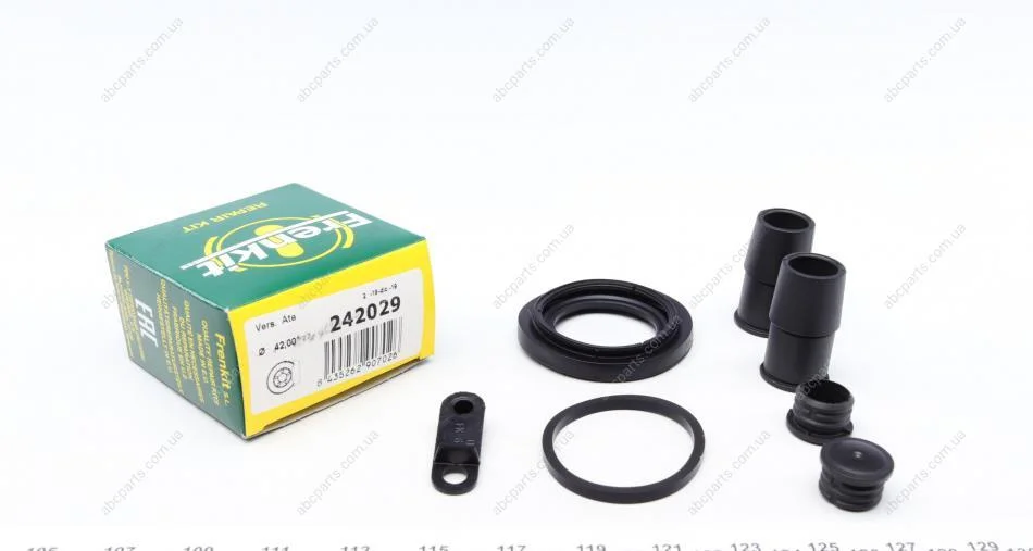 Ремкомплект супорту заднього BMW X5 (E53) / Land Rover Range Rover 00-12 (d = 42mm) (Ate) Frenkit FRENKIT 242029 (фото 1)