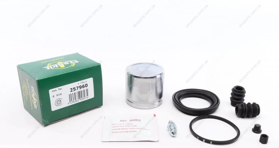 Ремкомплект супорту переднього Hyundai Elantra/KIA Cerato (d=57mm)(Mando)(+поршень) Frenkit FRENKIT 257960 (фото 1)