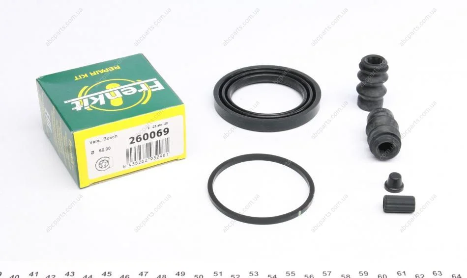 Ремкомплект супорту переднього Honda CR-V (III/IV)/Toyota Corolla (E18) (d=60mm)(Bosch) Frenkit FRENKIT 260069 (фото 1)