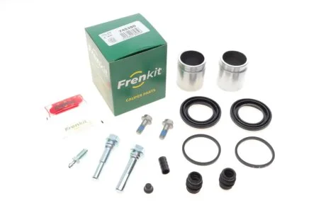 Ремкомплект суппорта переднего (d=45mm + поршни + направляющие) Nissan Navara D40 (05-), Qashqai (07-) ver.Tokico Frenkit FRENKIT '745280