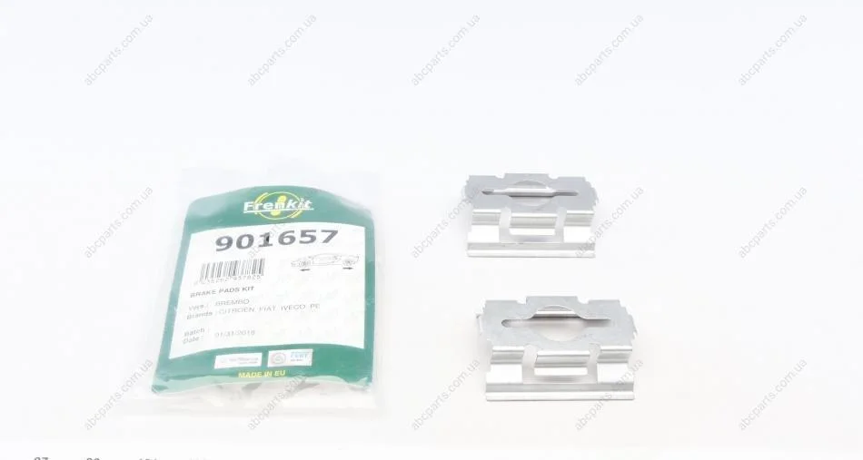 Комплект інсталяційний гальмівних колодок передніх Citroen Jumper/Fiat Ducato/Peugeot Boxer 94- (Brembo) Frenkit FRENKIT 901657 (фото 1)