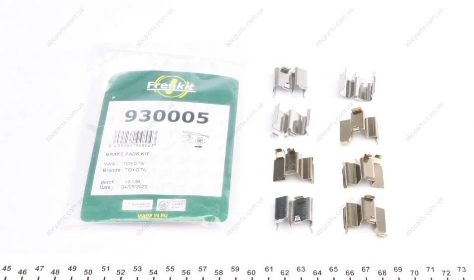 Комплект установочный тормозных колодок задних Toyota Land Cruiser 100 (98-07) Frenkit FRENKIT 930005 (фото 1)