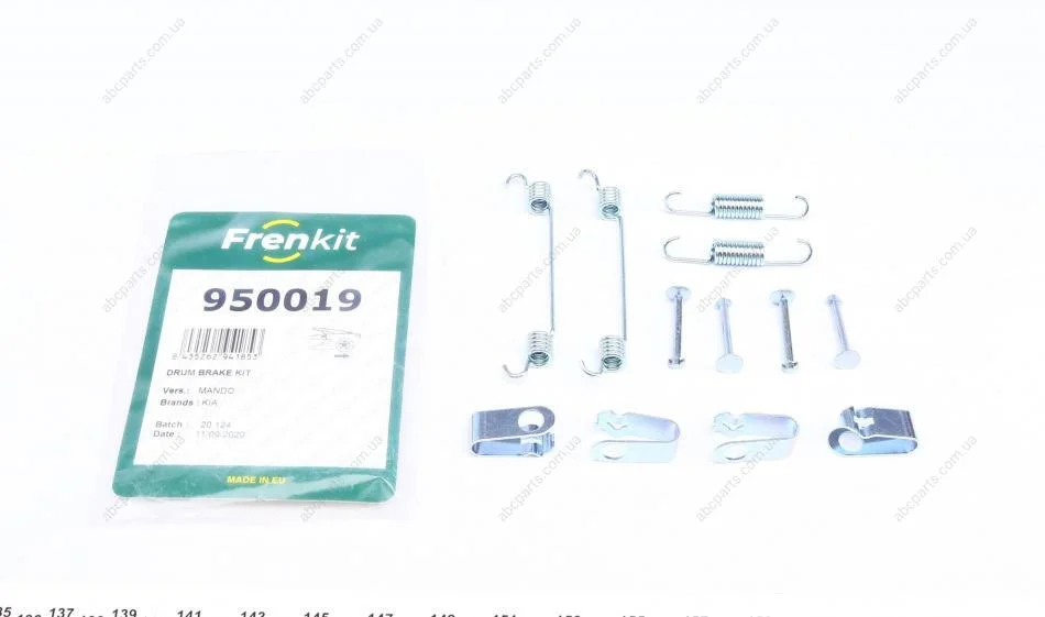 Комплект інсталяційний гальмівних колодок барабанних Hyundai Santa Fe (DM) (09-15) (Mando) Frenkit FRENKIT 950019 (фото 1)