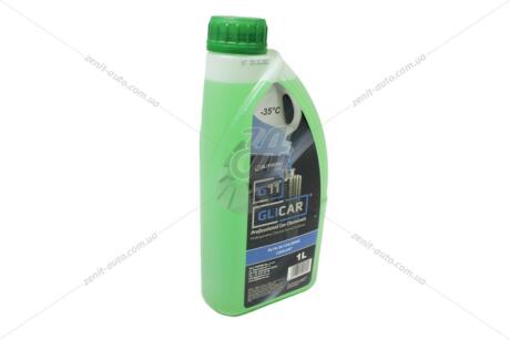 Антифриз LIQUID G11 GREEN (-35С), 1л, (зеленый) GLICAR GL 100100