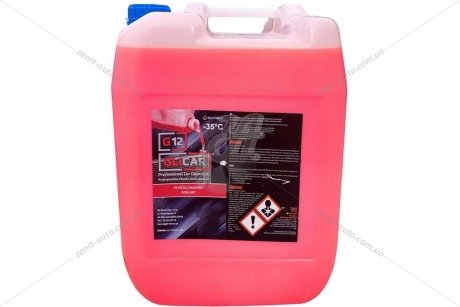 Антифриз LIQUID G12 RED (-35), 10 л, красн. GLICAR GL 121000