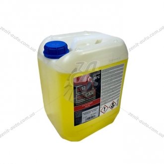 Антифриз LIQUID G12 YELLOW (-35), 10 л, желтый GLICAR GL 12100Y