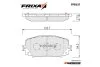 Колодки гальмівні передні Toyota Yaris (SP1588) FRIXA Hankook FPE037 (фото 1)