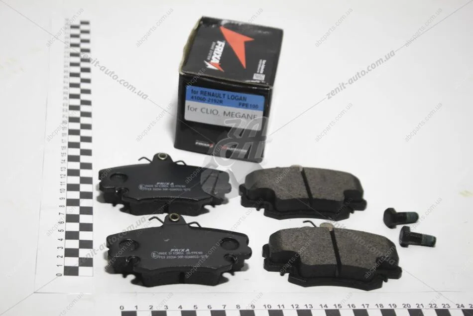 Колодки тормозные передние Renault Logan (04-)/Megane (96-)/Symbol (98-) (SP1243) FRIXA Hankook FPE100 (фото 1)
