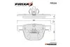 Колодки тормозные задние BMW B7 (F01,F02) (GDB1857) FRIXA Hankook FPE236 (фото 1)