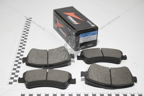 Колодки тормозные передние Toyota Auris (07-15)/Avensis (08-18)/Corolla (06-13)/Verso (09-17) (SP1580) FRIXA Hankook FPE237