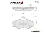 Колодки гальмівні передні Hyundai H100 (SP1072) FRIXA Hankook FPH06 (фото 1)