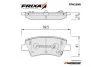 Колодки гальмівні задні Hyundai Tucson (15-, 18-) (EPB type), Ioniq (16-) / KIA Niro (16-) (SP1846) FRIXA Hankook FPH35NR (фото 1)