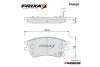 Колодки гальмівні передні Hyundai Elantra (SP1147) FRIXA Hankook FPHXDF (фото 1)