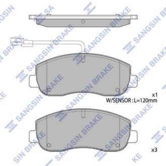 Колодки гальмівні передні Renault Master III (10-), Opel Movano (10-) HI-Q Hi-Q (SANGSIN) 'SP1969