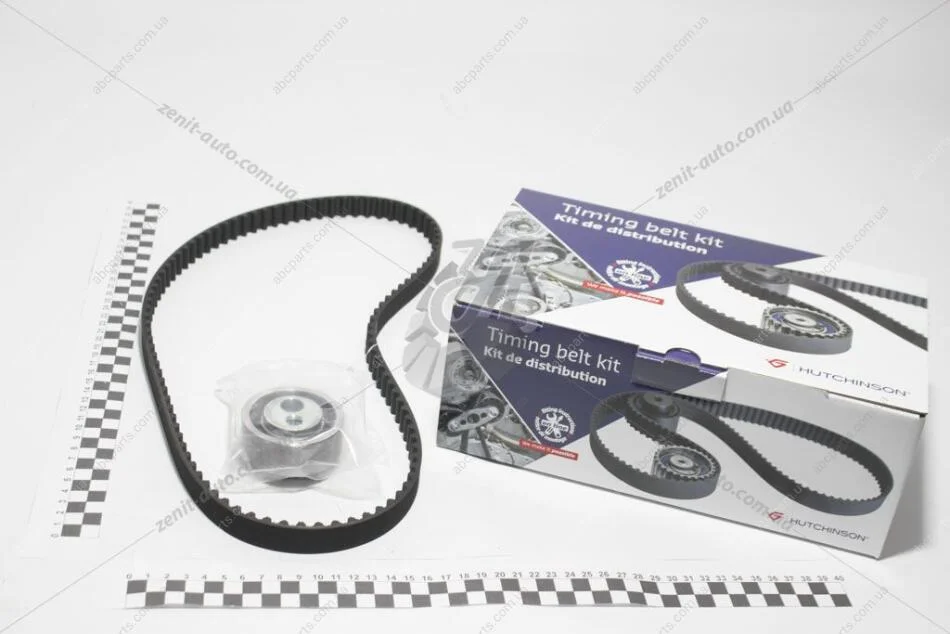 Комплект ремня ГРМ Citroen Berlingo, Peugeot 106, 206 1,0-1,1i Hutchinson HUTCHINSON KH02 (фото 1)