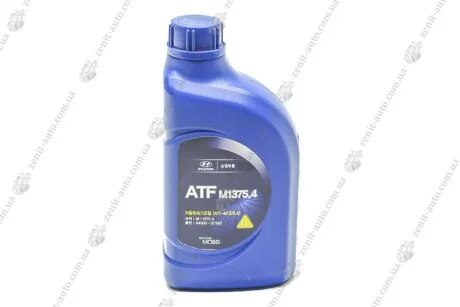 Олива АКПП ATF M1375.4 1 л синт. для AT6 ZF Kia Mohave3.0L,4.6L (07-)/Hyundai Genesis 4.6L 09-)/Equus 4.6L (09-) Mobis Hyundai/Kia/Mobis 04500-00190