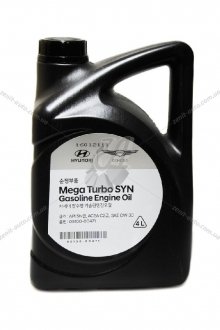 Масло ДВС 0W-30 4 л Mega Turbo Syn SN/C2 синт. Mobis Hyundai/Kia/Mobis 05100-00471