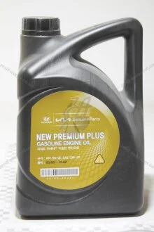 Олива ДВС 0W-20 4 л New Premium Plus SN+ синт. Mobis Hyundai/Kia/Mobis 05100-00481