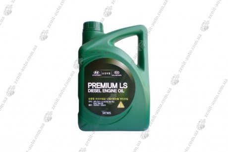 Масло ДВС 5W-30 4 л Premium LS Diesel п/с CH-4, B3/B4 Mobis Hyundai/Kia/Mobis 05200-00411