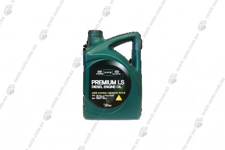 Масло ДВС 5W-30 6 л Premium LS Diesel п/с CH-4, B3/B4 Mobis Hyundai/Kia/Mobis 05200-00611