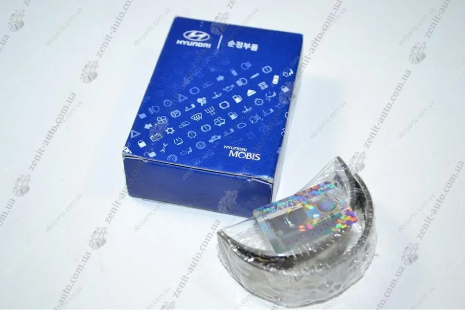 Вкладиші колінвалу STD-B (NO COLOR) (на 1у шийку) 1400 CC/1600 CC - ALPHA Mobis Hyundai/Kia/Mobis 21020-26425 (фото 1)