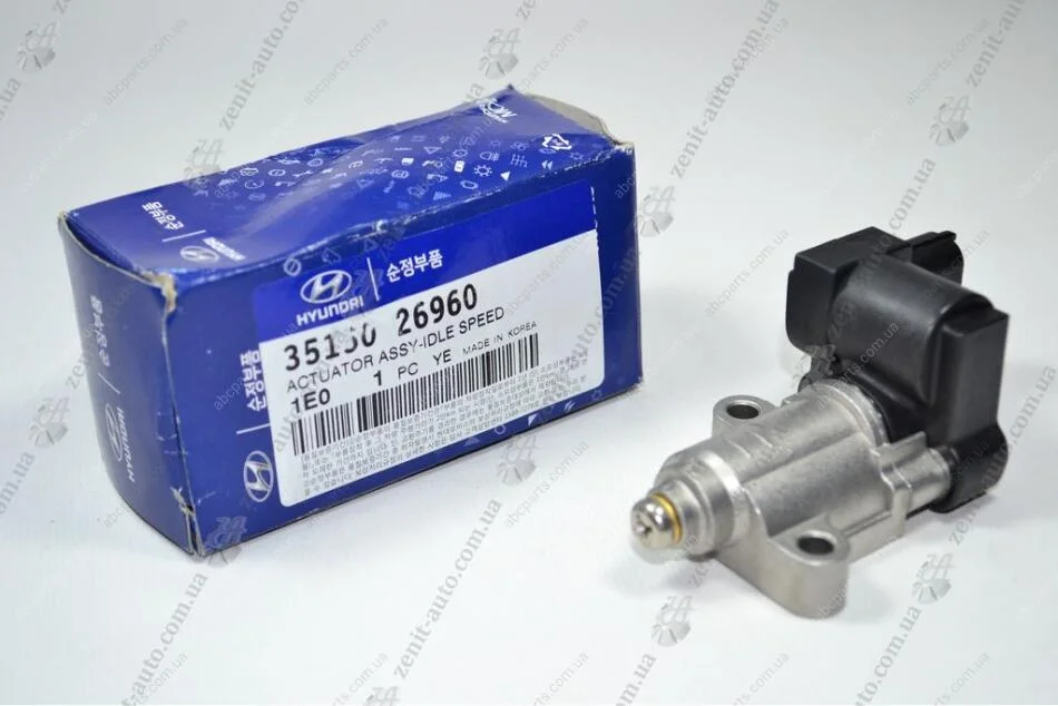 Регулятор холостого хода Accent (06-) 1.4i/1.6i Mobis Hyundai/Kia/Mobis 35150-26960 (фото 1)