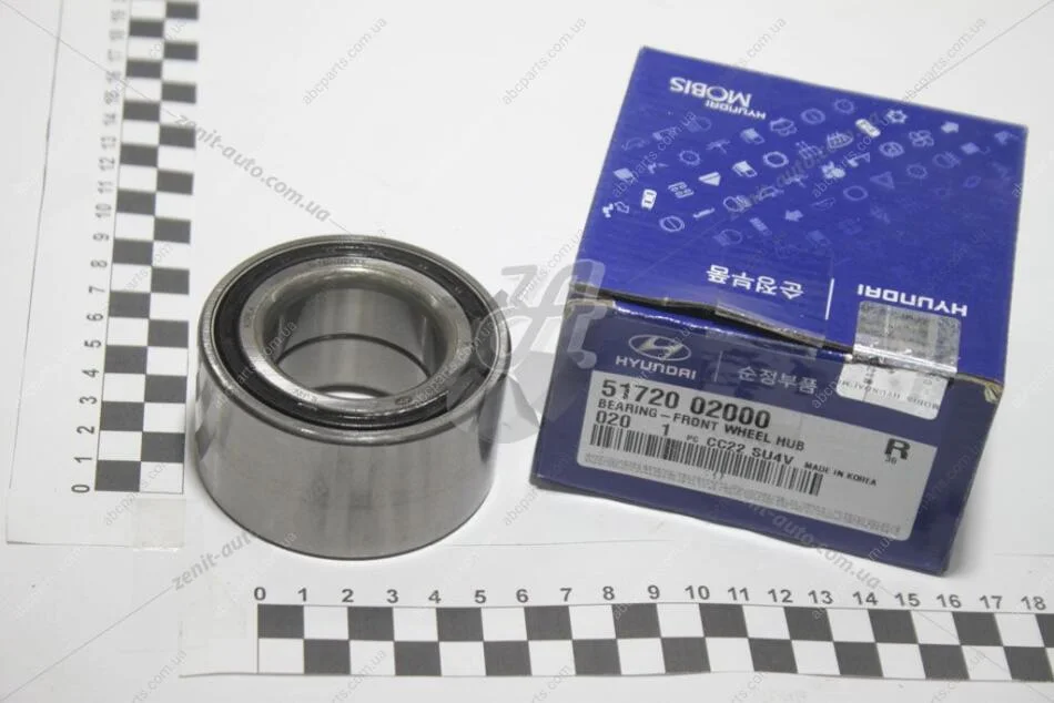 Підшипник маточини передньої 38,1x70x37 Mobis Hyundai/Kia/Mobis 51720-02000 (фото 1)