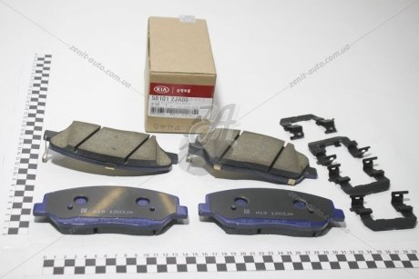 Колодки тормозные передние Mobis Hyundai/Kia/Mobis 58101-2JA00